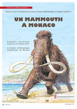 Un mammouth à Monaco - Affiche
